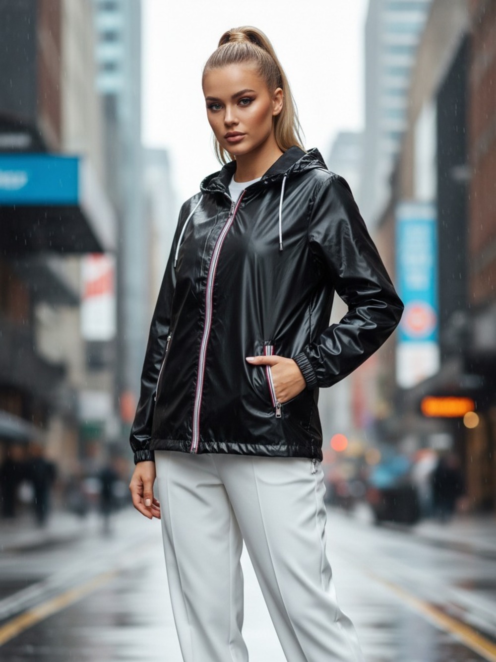 IMPERMEABILE REVERSIBILE  NERO 