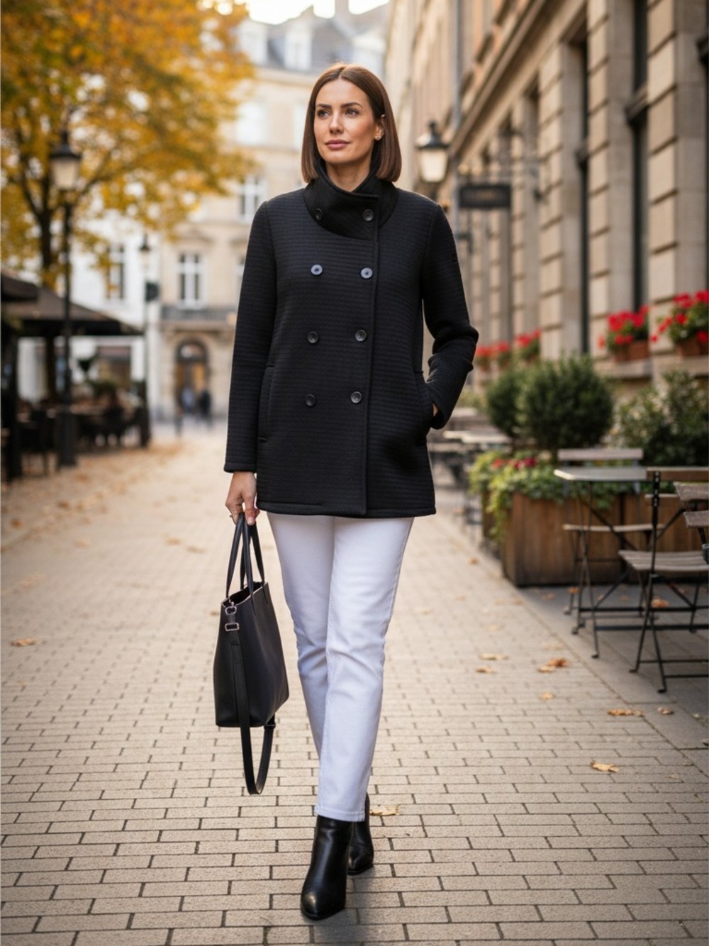 CAPPOTTINO COLLO IN PIEDI NERO