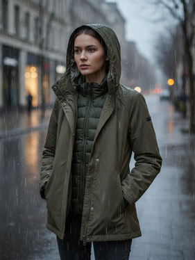 Parka 3 in 1  verde army 