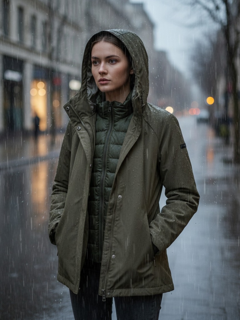PARKA 3 IN 1  VERDE ARMY 