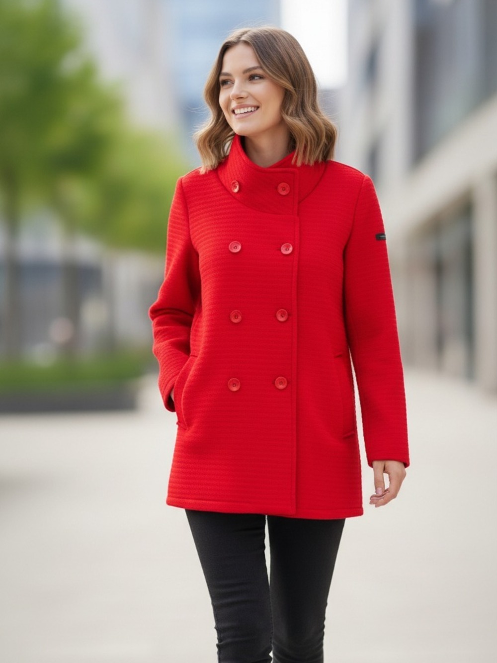 CAPPOTTINO COLLO IN PIEDI  ROSSO 