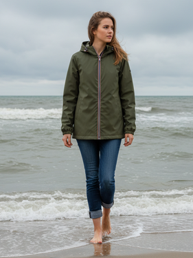 Impermeabile reversibile  verde 