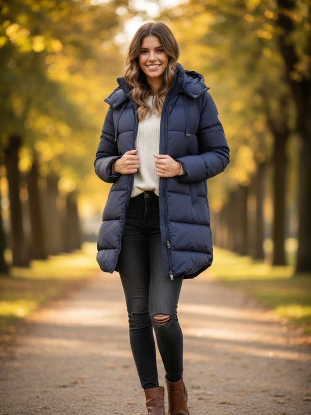 PIUMINO LUNGO  BLU 