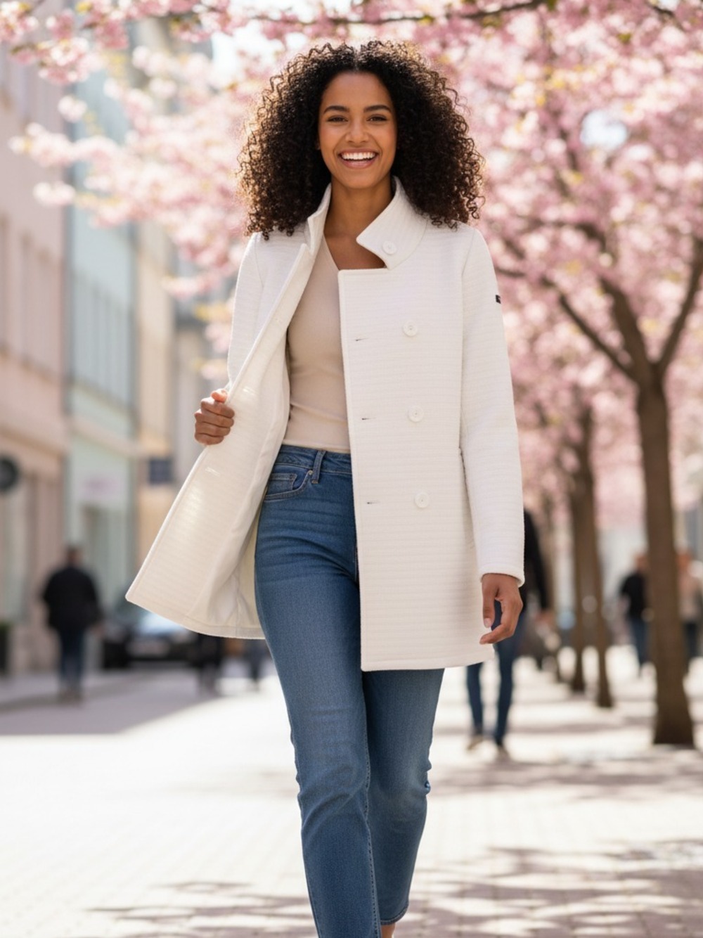 CAPPOTTINO COLLO IN PIEDI  BIANCO 