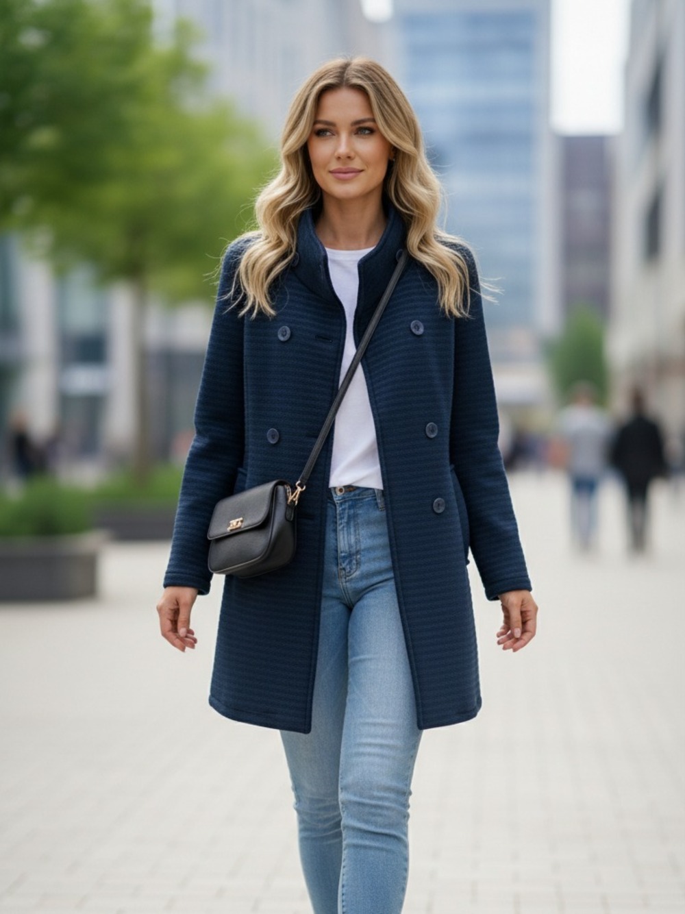 CAPPOTTINO COLLO IN PIEDI BLU