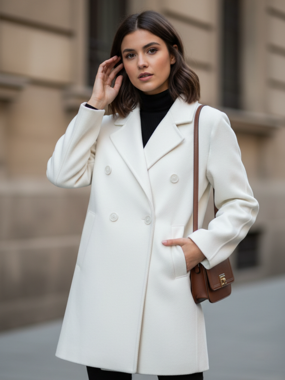 CAPPOTTO DOPPIOPETTO   BIANCO 