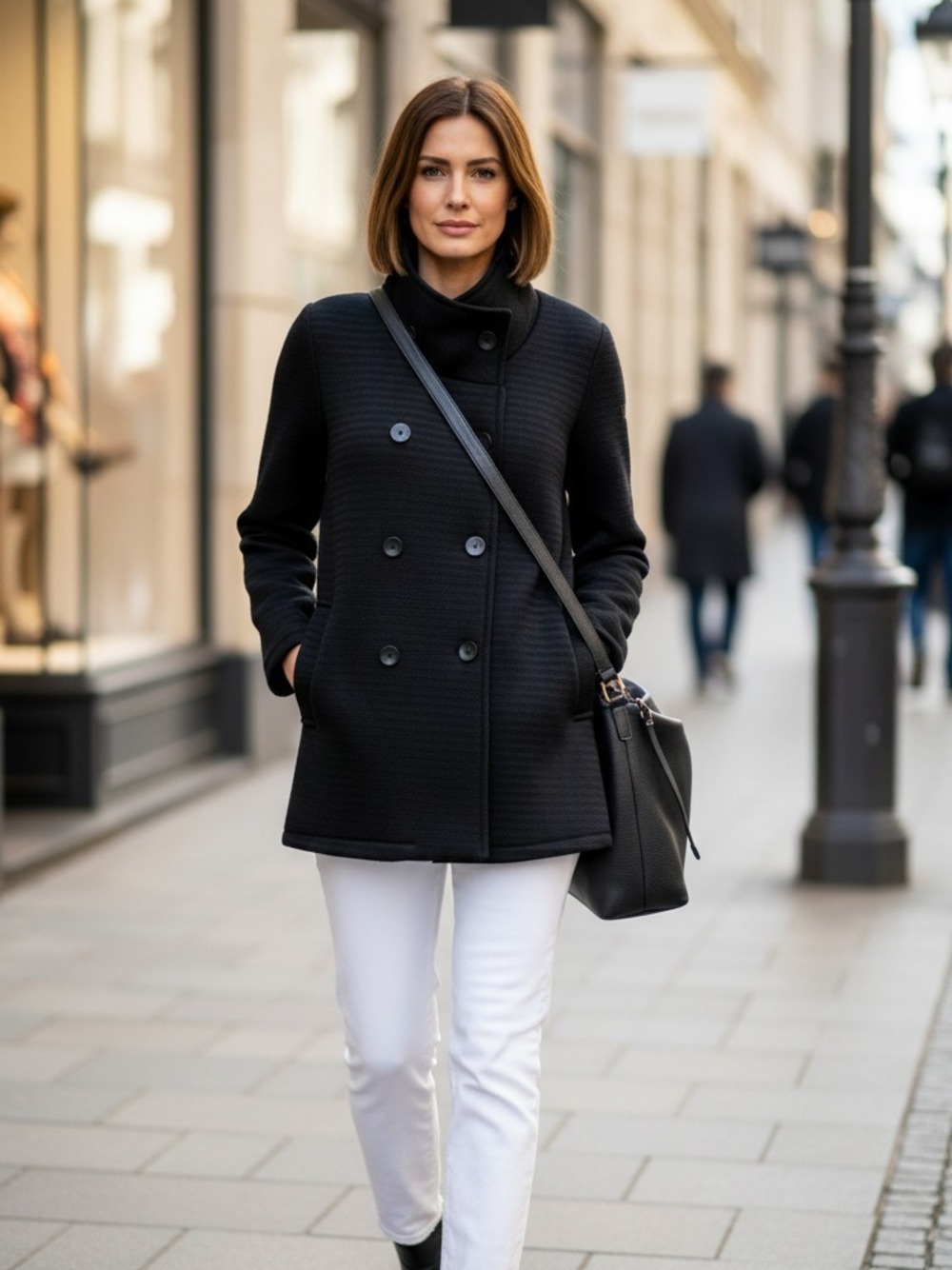 CAPPOTTINO COLLO IN PIEDI NERO