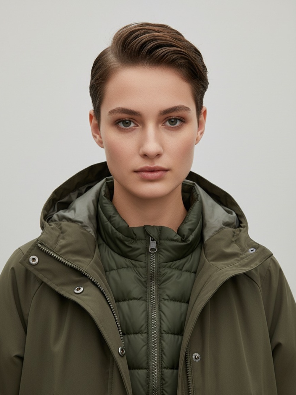 PARKA 3 IN 1  VERDE ARMY 