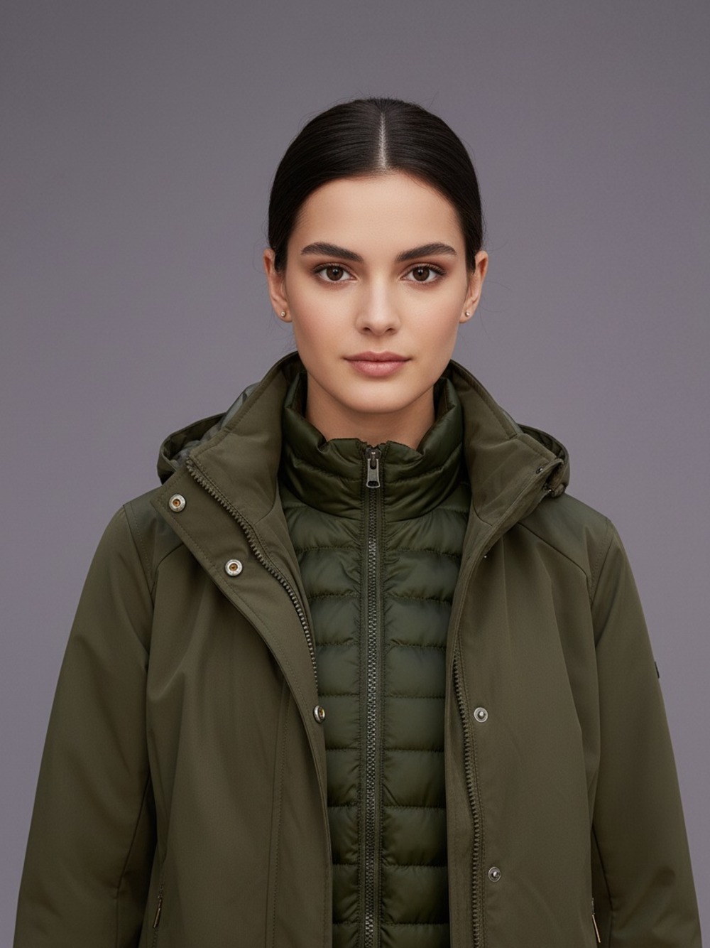 PARKA 3 IN 1  VERDE ARMY 