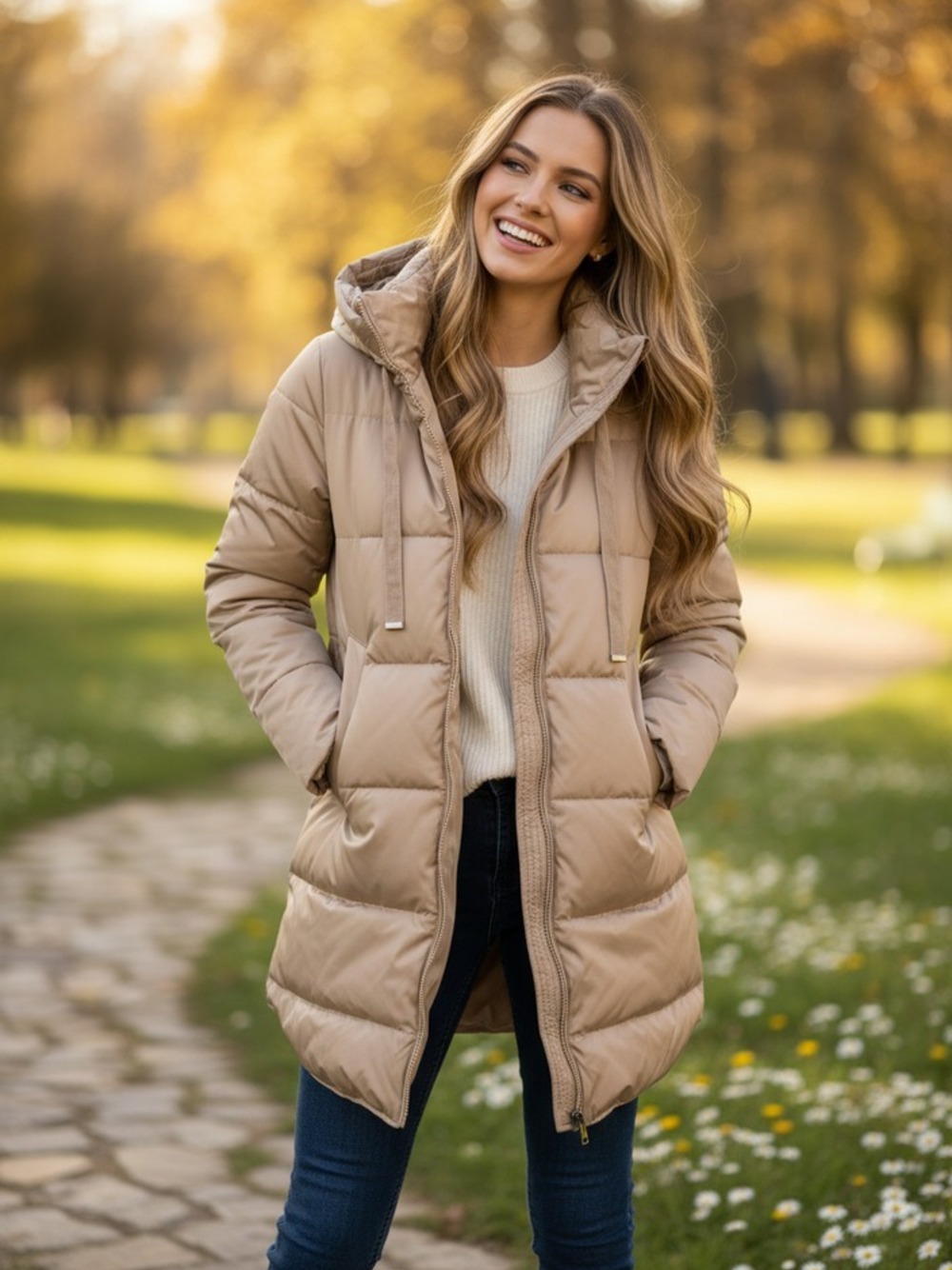 PIUMINO LUNGO  BEIGE 