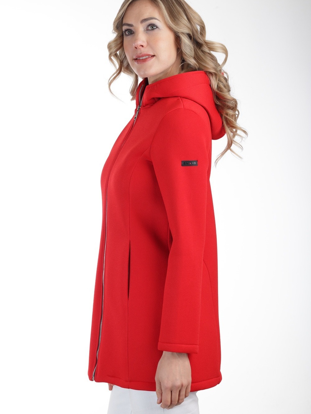 PARKA CON ZIP  ROSSO 