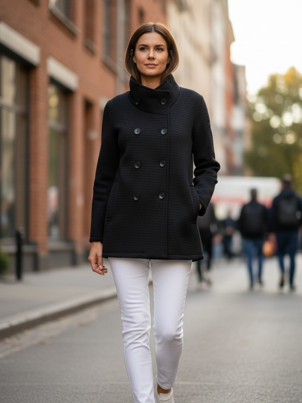 CAPPOTTINO COLLO IN PIEDI NERO