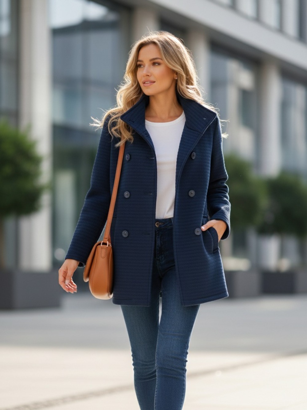 CAPPOTTINO COLLO IN PIEDI BLU