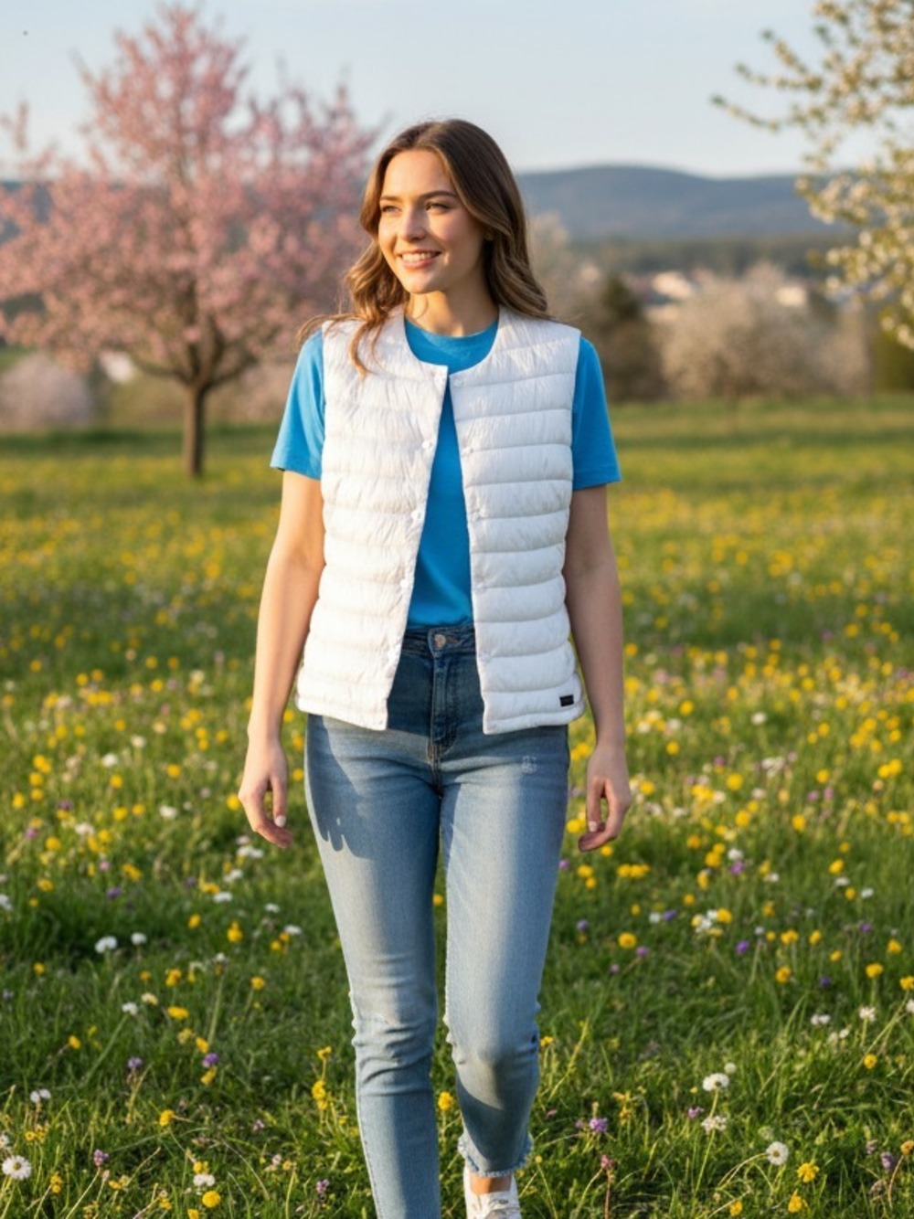 GILET   BIANCO 