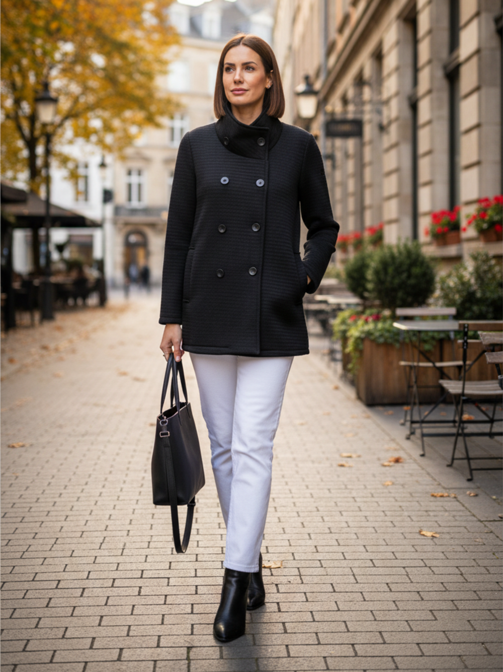 CAPPOTTINO COLLO IN PIEDI  NERO 