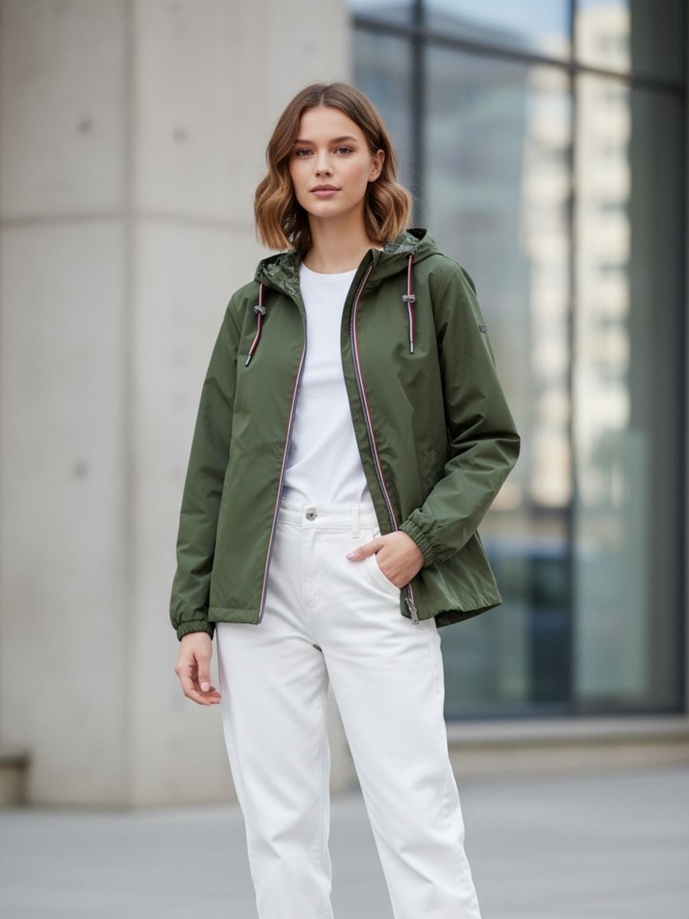 IMPERMEABILE REVERSIBILE  VERDE 