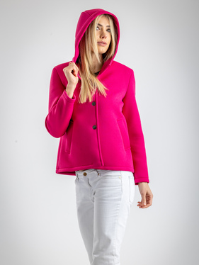 Giacchina con cappuccio  fucsia 
