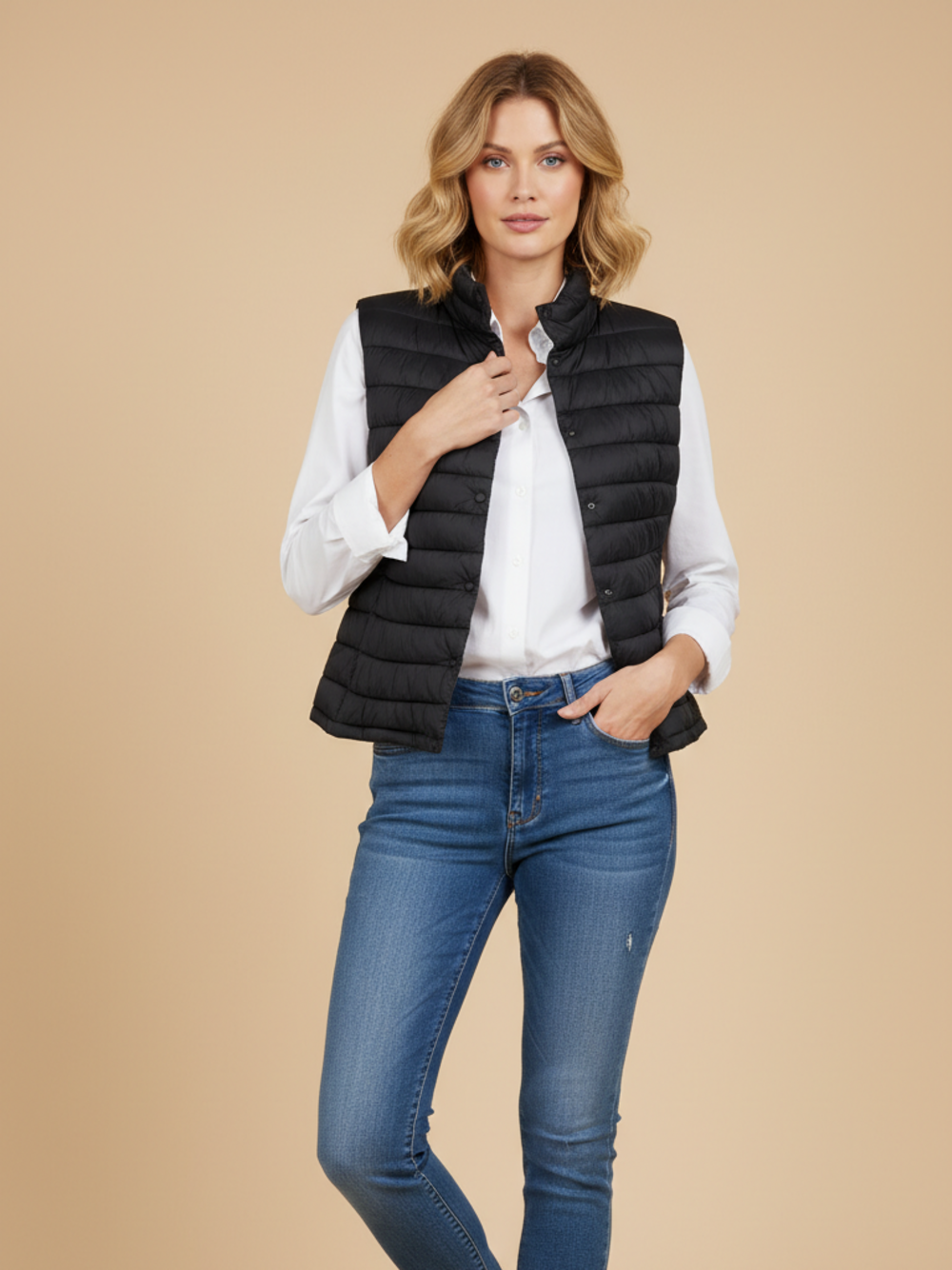 GILET   NERO 