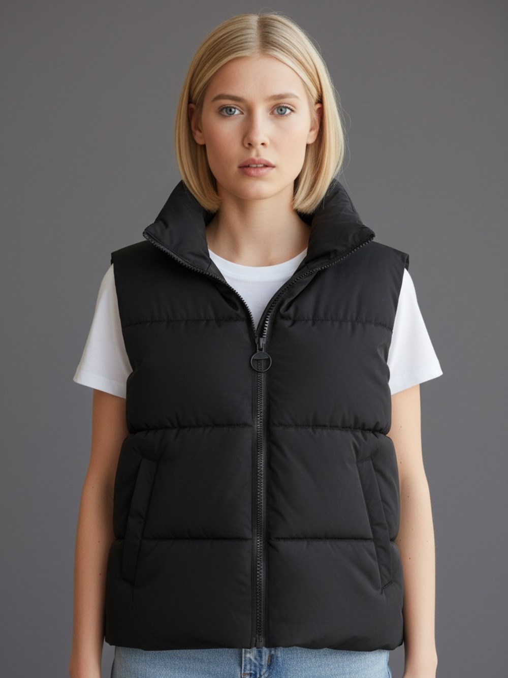 GILET CORTO  NERO 