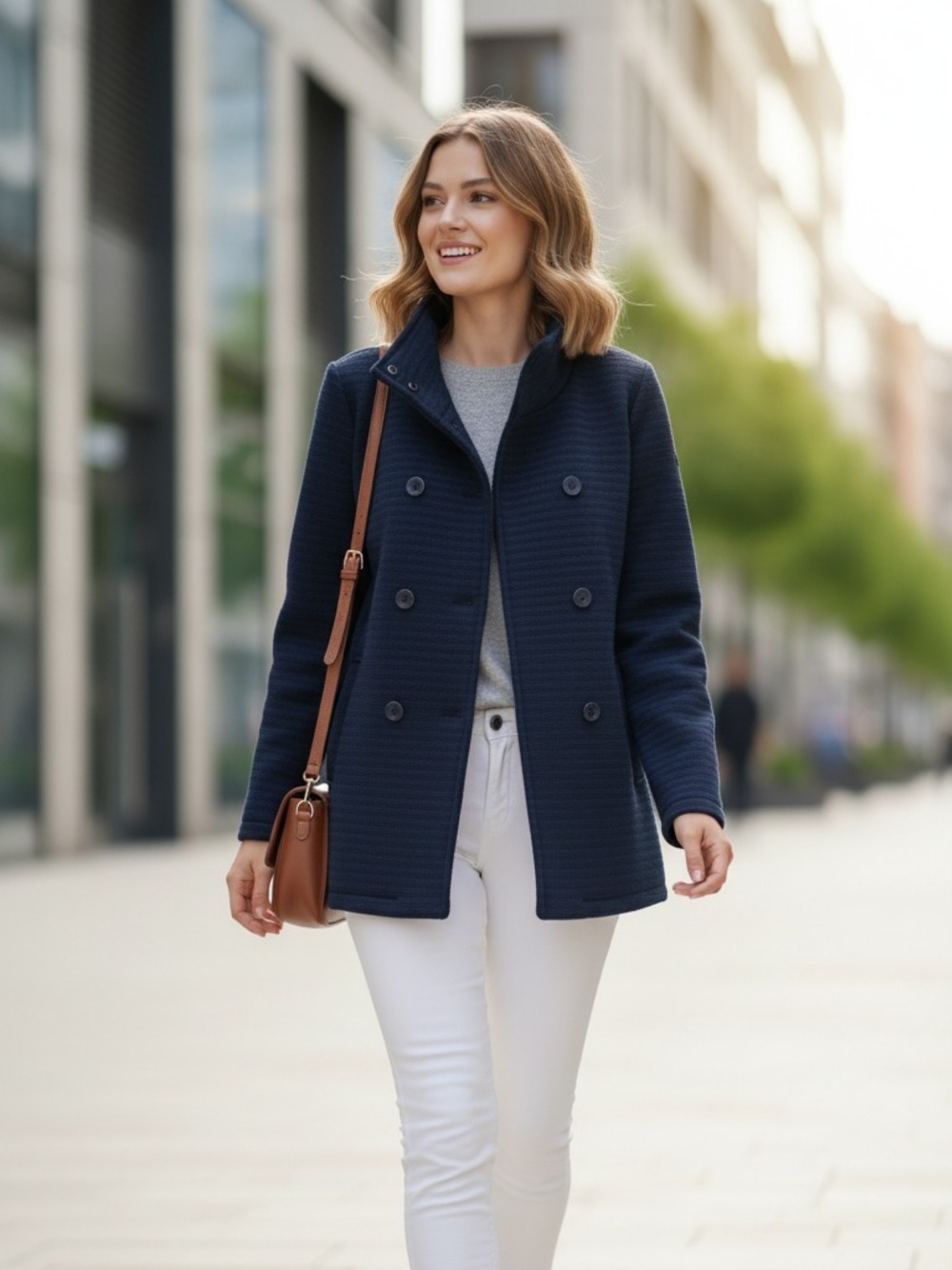 CAPPOTTINO COLLO IN PIEDI BLU